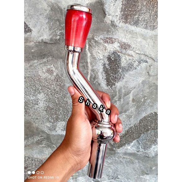 Tongkat persneling mobil stainless 23cm tuas gigi mobil variasi mobil truk stainless