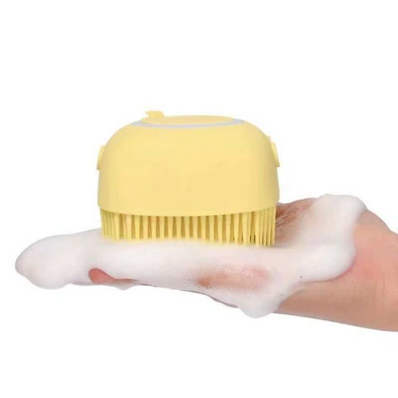 SIKAT MANDI BADAN DISPENSER SILIKON / BATH SHOWER SILICONE BODY BRUSH