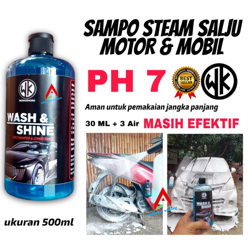 Shampoo Mobil Salju / Shampoo Steam Salju / Shampoo Wash &amp; Shine WK / Shampoo Motor