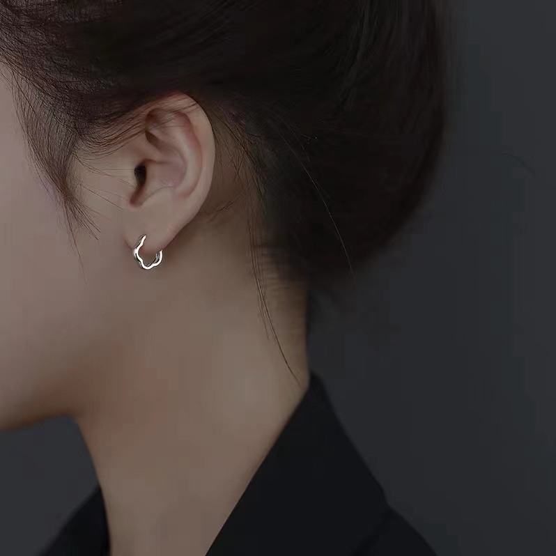 Anting Tusuk Sterling Silver 925 Desain Bunga Untuk Wanita