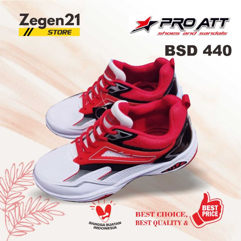Sepatu Badminton Bulutangkis Volly Olahraga PRO ATT BSD 640 440 Original
