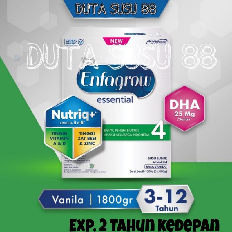 Enfagrow Essential 4 Susu Formula &gt;4 Tahun | 2x800g/1800g/3x800g