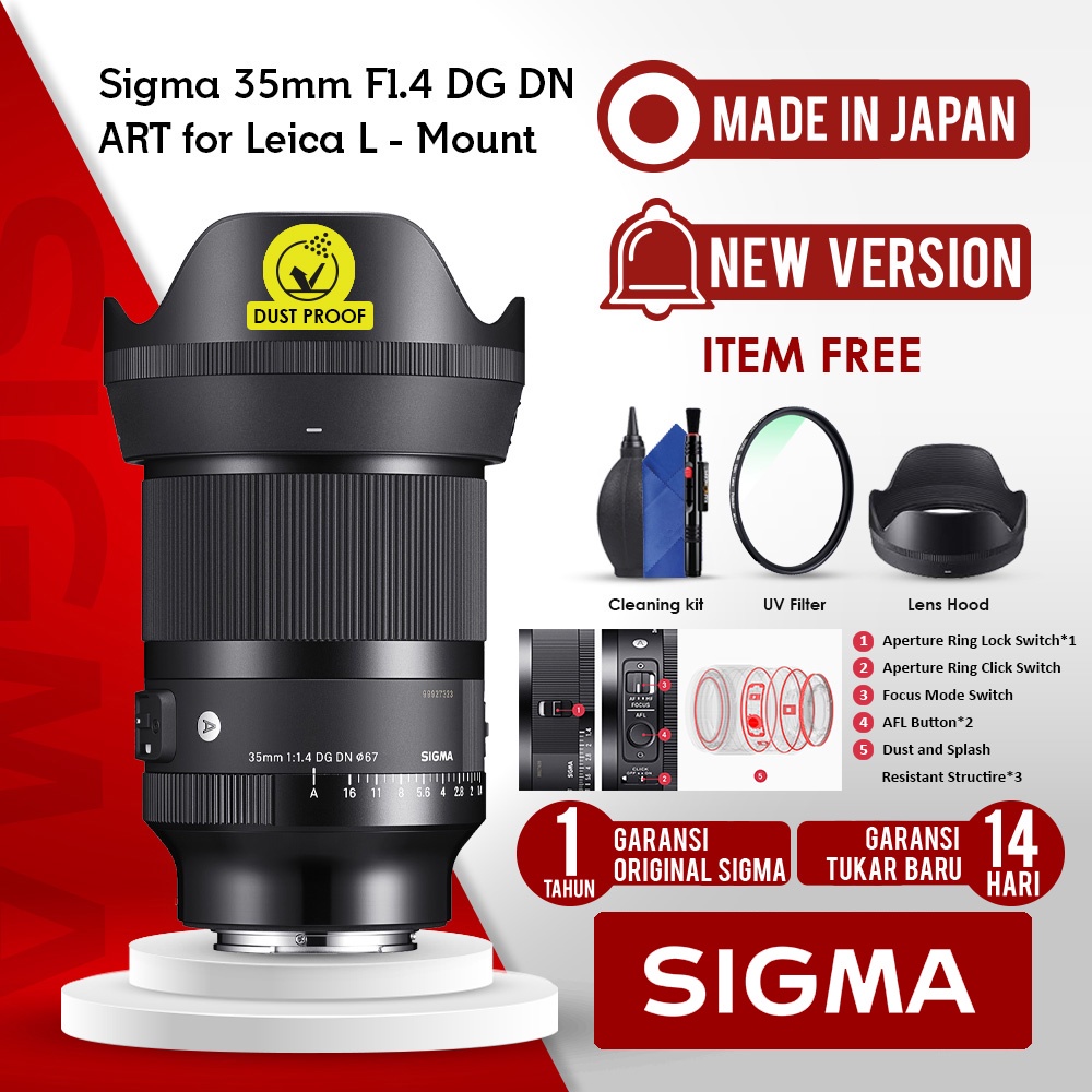 Sigma 35mm F|1.4 DG DN Art Lens untuk Mirrorless Sony E-Mount