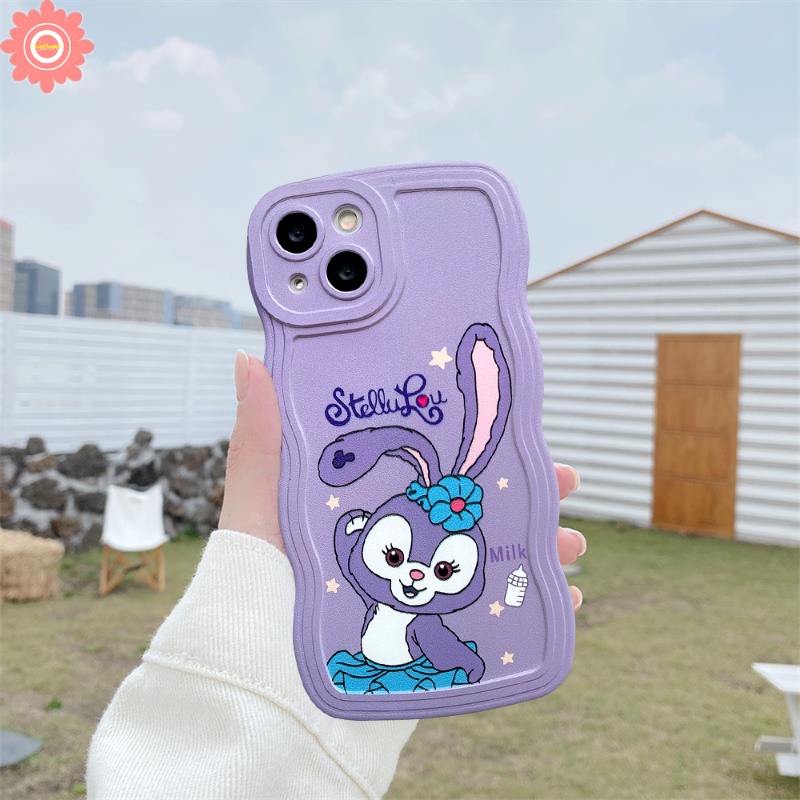 Casing Beruang Strawberry Lucu Realme C53 10 C15 C55 C21Y C25Y C30 C25 C35 C12 C11 C25s C33 8i 8 8pro 9 9i 5 6i 5i 9pro+7 7i C3 C1 C20 C11 2021 Cartoon StellaLou Soft Wavy Edge Case