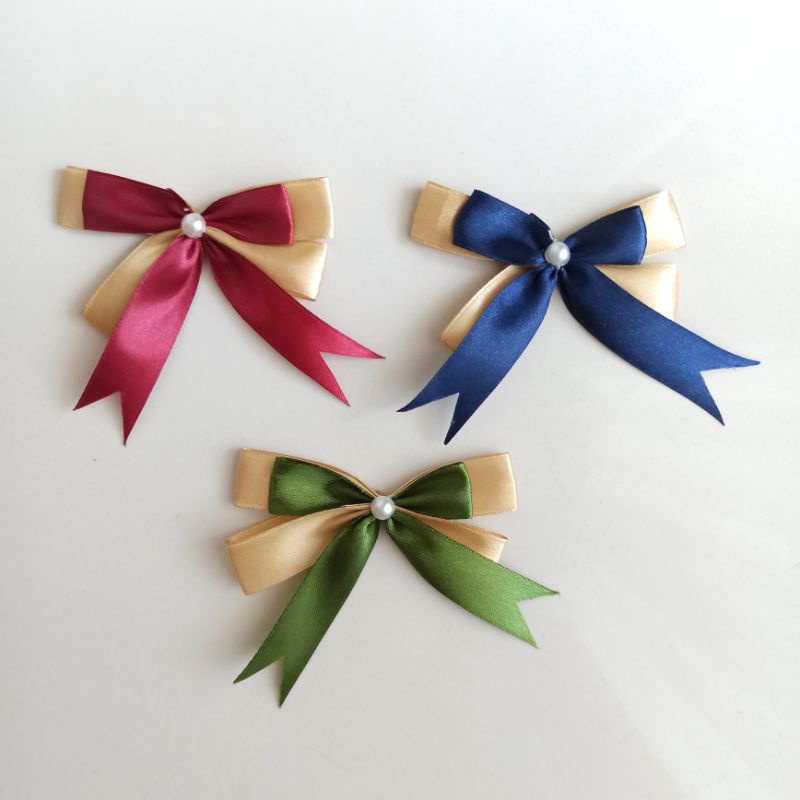 Pita Jadi 2 Warna Pita Tumpuk Pita Kado Pita Souvenir Gift Ribbon Pita Natal Christmas Ribbon Imlek Idul Fitri Lebaran