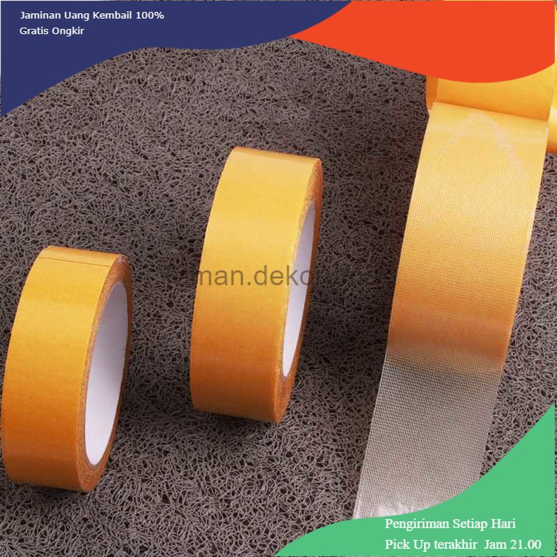 TD - PR2 DA Lakban Dua Sisi Super Strong Grid Fiber Tape 10 Meter - DA30