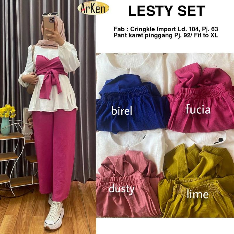 LESTY SETELAN WANITA AIRFLOW CRINKLE ARKEN