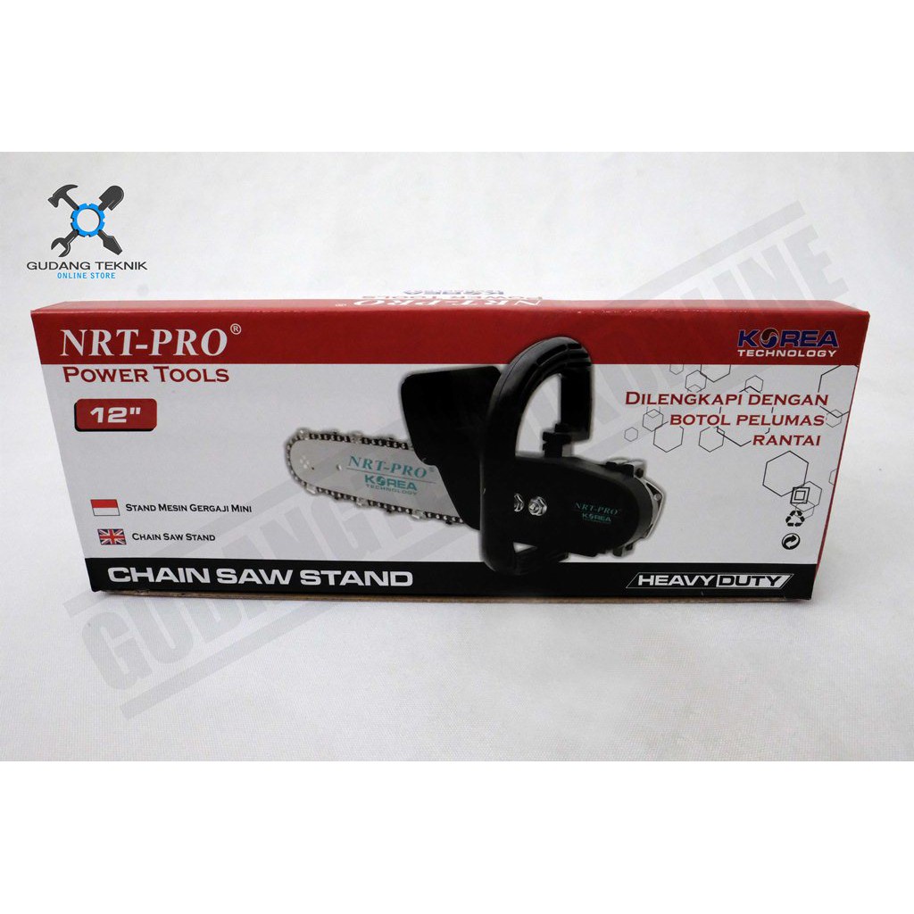 Mesin Gergaji Potong Kayu Adapter Konverter 12&quot; NRT PRO / Adaptor Chainsaw Stand Mini Rantai 12 Inch NRT PRO