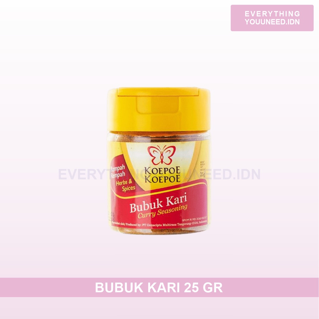 

Bumbu Kari Bubuk 25 Gr Koepoe Koepoe