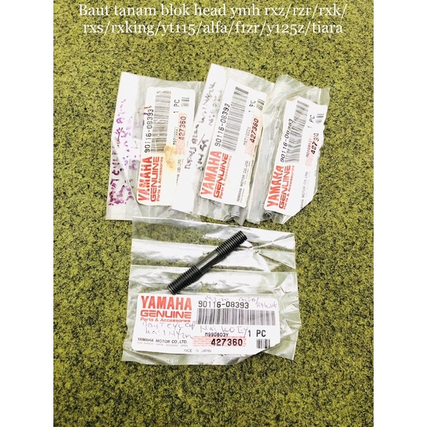 japan original nos baut tanam blok head atas yamaha rxz rzr rxk rxs rxking yt115 rx special alfa f1z