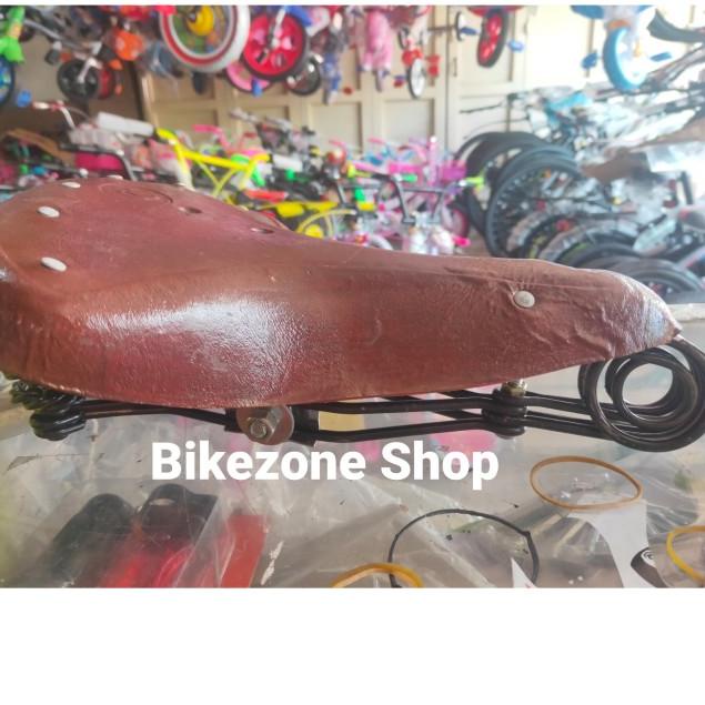 sadel jok sepeda onthel kulit per