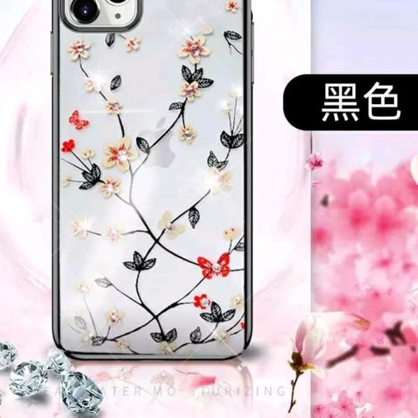 CASE 11 / 11 PRO / 11 PRO MAX SULADA FLOWER MOTIF ORIGINAL - Hitam, IP 11