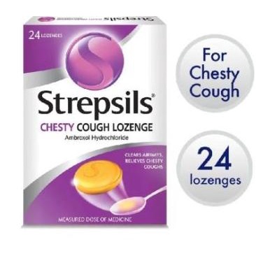 

TERBARU Strepsils Chesty Cough For Sore Throats 24 Lozenges Permen /PERMEN LUNAK/PERMEN VIRAL/PERMEN MILO/PERMEN YUPI/PERMEN JADUL/PERMEN KARET