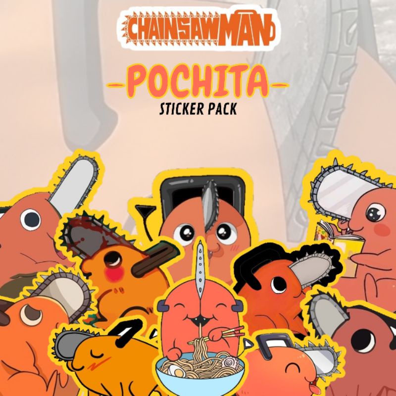 

[21PCS] STICKER PACK POCHITA CHAINSAWMAN | STICKER ANIME CHAINSAWMAN (WATERPROOF)