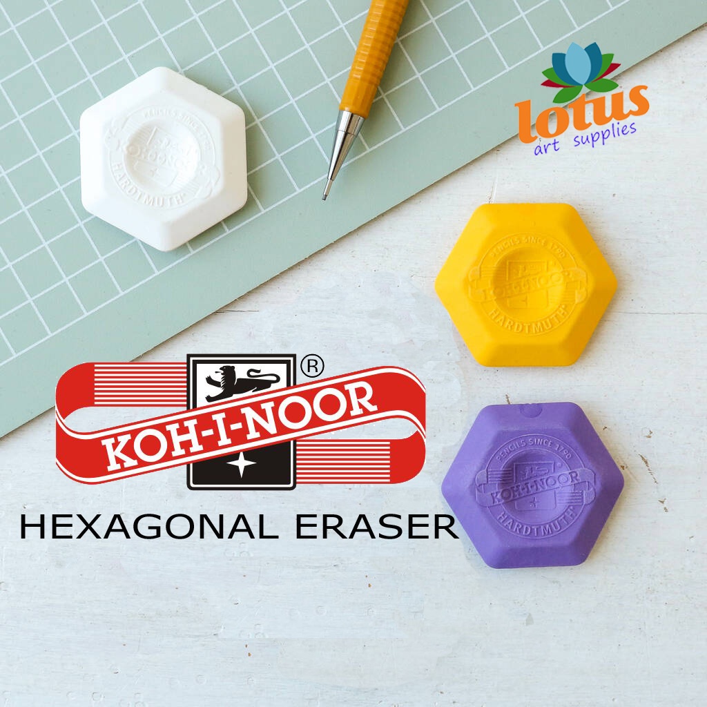 

KOH-I-NOOR Hexagonal Eraser Penghapus Set 3