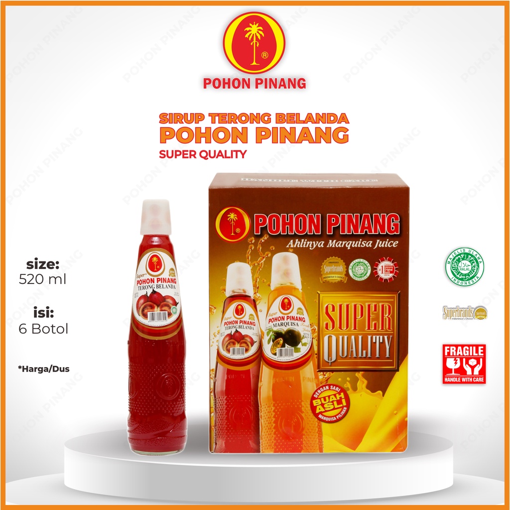 

Pohon Pinang Terong Belanda Super 520ml/Dus