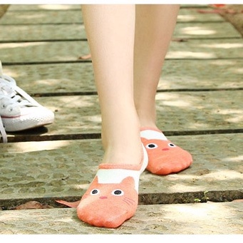 Kaos Kaki Korea-Kaos Kaki Wanita Lucu Kucing D1220