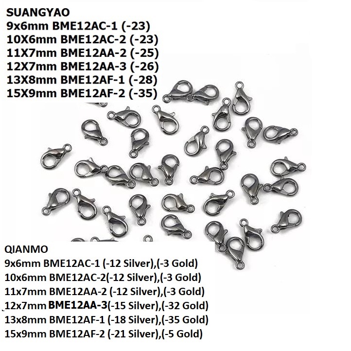 Kait Lobster Kait Kalung / Kait Gelang / Kait Udang Claps Stainless Steell/100-200Pc