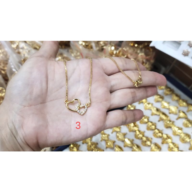 Fifi Fashion Kalung koye lovely Model Perhiasan Lapis Emas 18K AL01