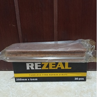 Refill Karet ban tubles REZEAL /karet tambal ban tubles/cacing ban tubles 1box (isi 6lbr=30bj) panjang 20 cm