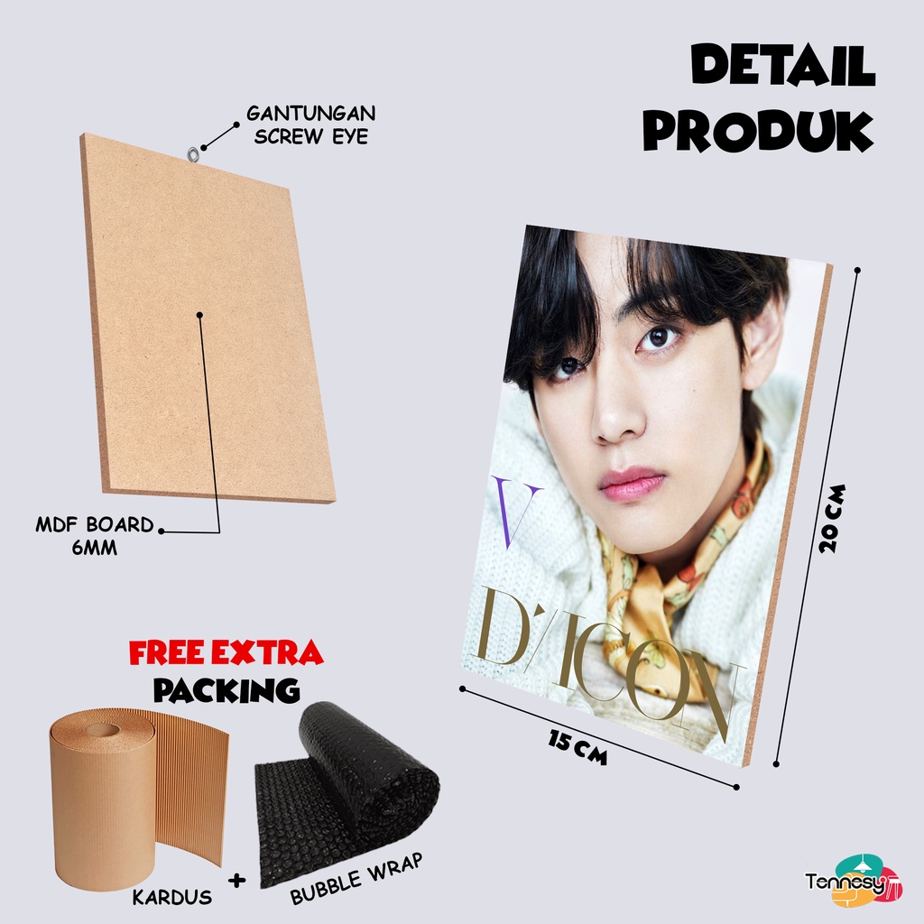 TENNESY HIASAN DINDING WALL DECOR KPOP KOREA BTS D ICON 15x20CM PAJANGAN POSTER DEKORASI DINDING KAMAR TIDUR RUMAH