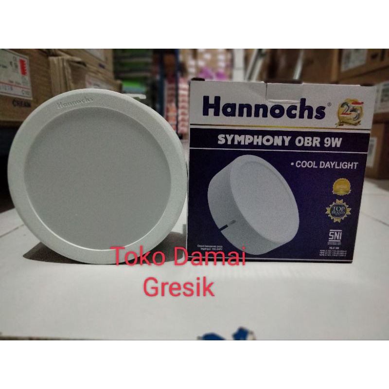 Hannochs downlight led decorative symphony bulat Cool Daylight 9watt OBR