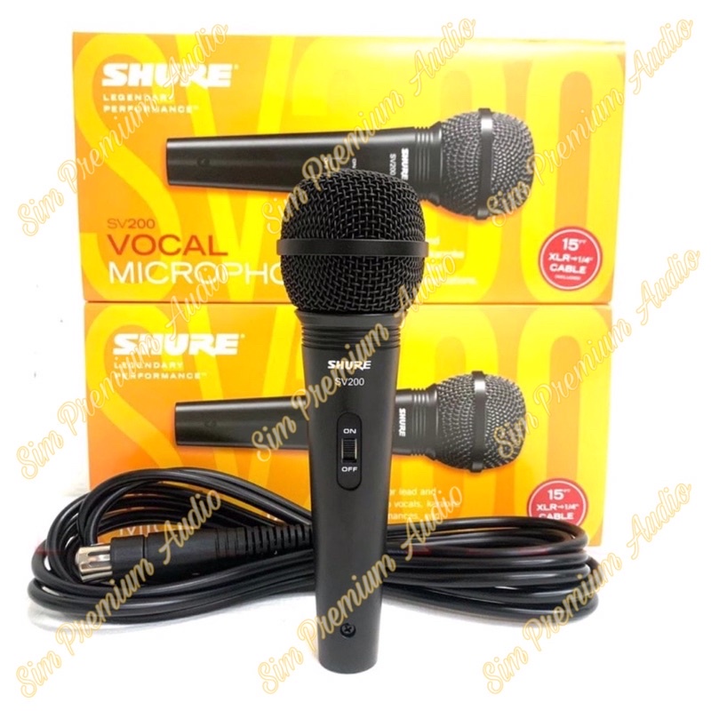 Mic Kabel Shure SV200 Original produk SV 200 shure sv 200