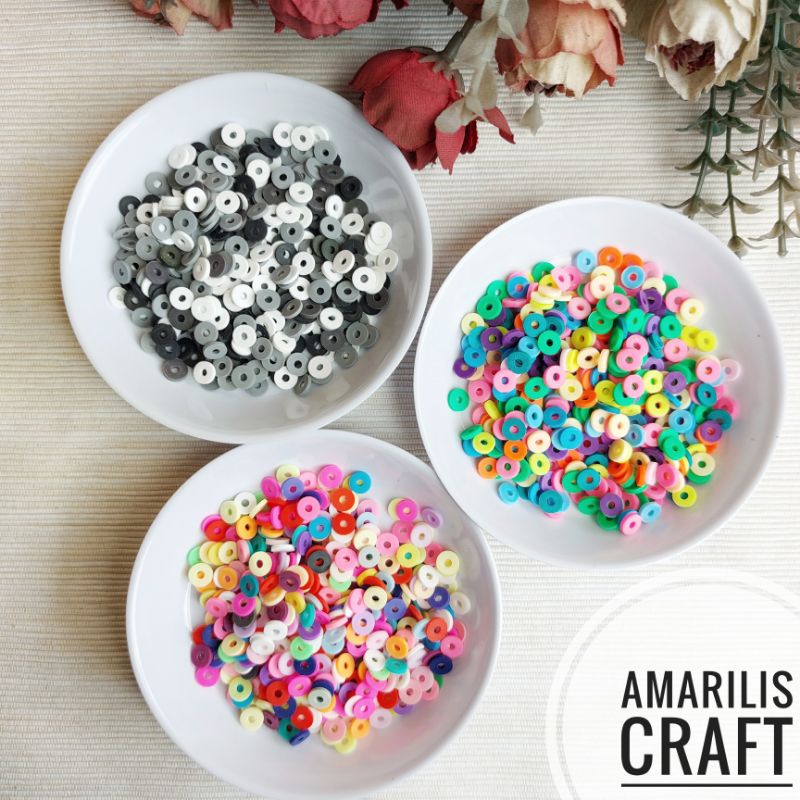 [15gr] Circle Polymer Rubber Beads