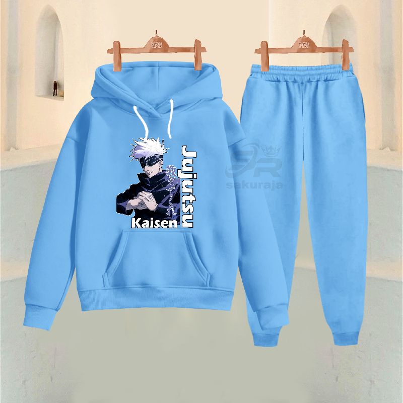 setelan Hoodie anak karakter jujitsu kaisen/umur 3-17 tahun/bisa COD