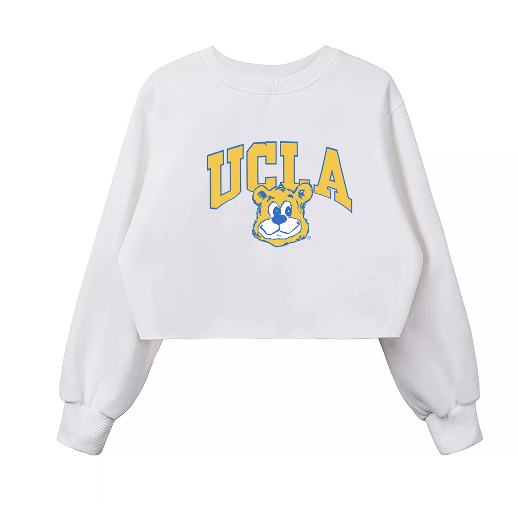 UCLA SWEATER CROPE OVERSIZE BAHAN FLEECE