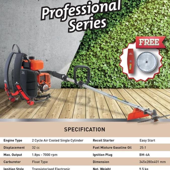 Mesin Potong Rumput Gendong Tasco 328