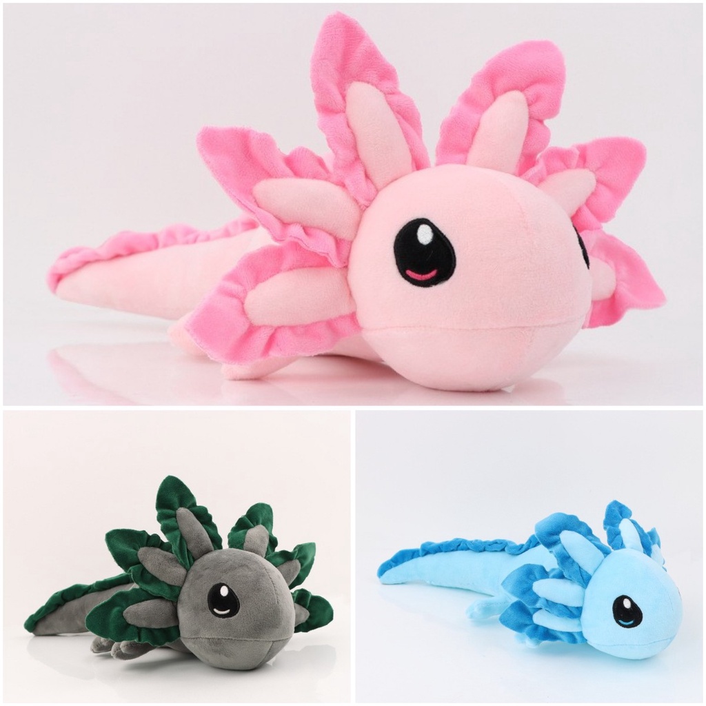 Axolotl Kartun Plush Kain Tahan Lama Dan Lembut Didesain Untuk Meringkuk