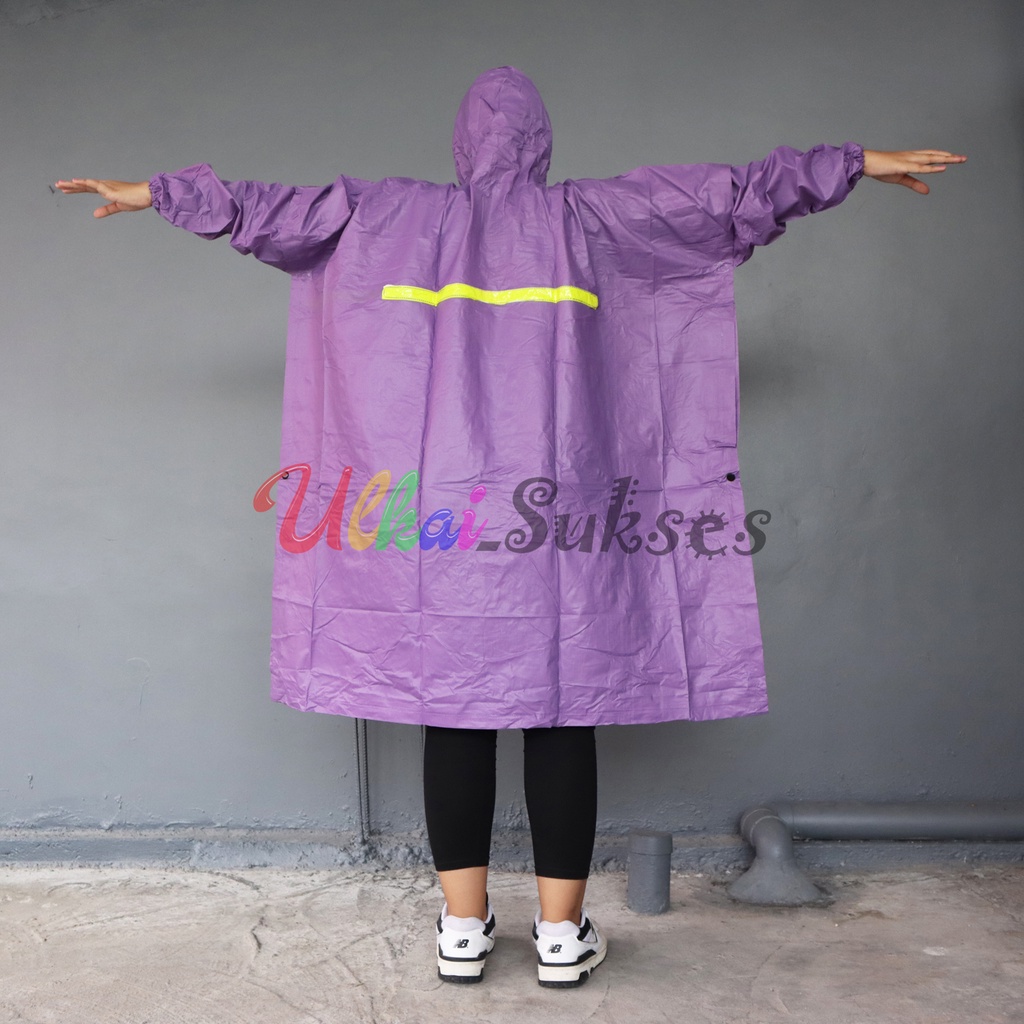 Jas Hujan Raincoat Setelan Ponco Rossi Mantel Hujan Poncho Model Batman Dewasa l Pria l Wanita Anti Bocor Dan Bau Murah