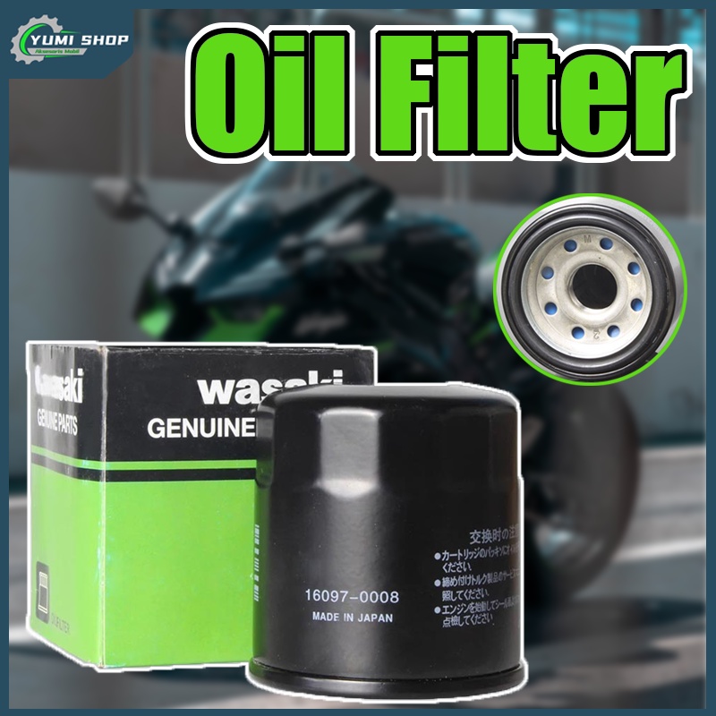 Oil Filter Saringan/Filter Oli/Origina 16094-0008 /for Kawasaki Ninja 250/ZX10R Z1000/Filter Oli Oil Kawasaki Ninja 250/Ninja rr r Kawasaki Ninja 250Fi New Ninja 250 2018 ER6/Saringan Filter Oli/Filter Oli Oil Kawasaki Ninja 250