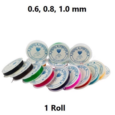 Benang Senar Karet Warna-Warni Harga/Roll Uk 0.6-0.8-1.0