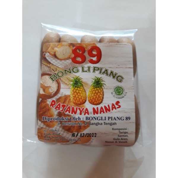 

KUE SELAI NANAS BONG LI PIANG 89 KHAS BANGKA