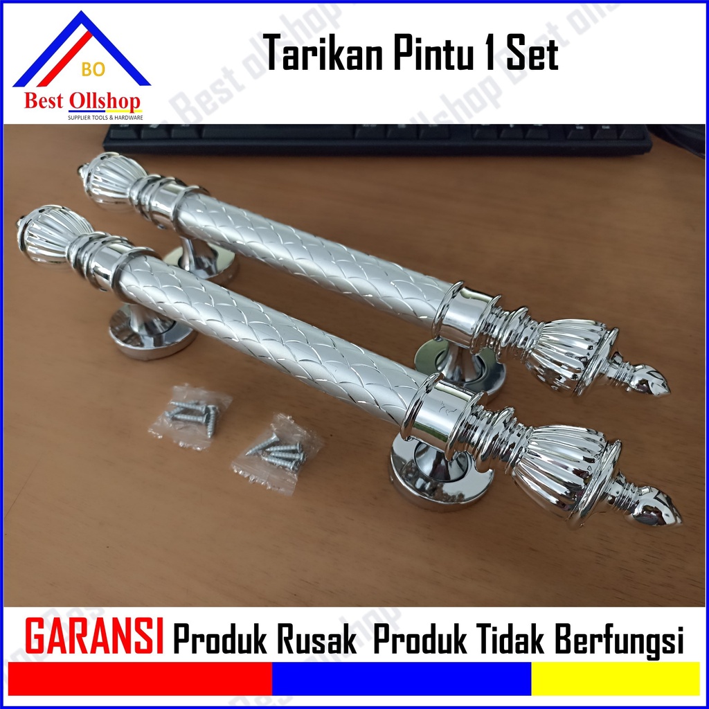 Pegangan Pintu Mewah Handle Pintu Kayu / Tarikan Pintu Rumah Kupu Tarung 1 Set Sisik Naga / 1 Set Handle Pintu Minimalis Gagang Tarikan Pintu