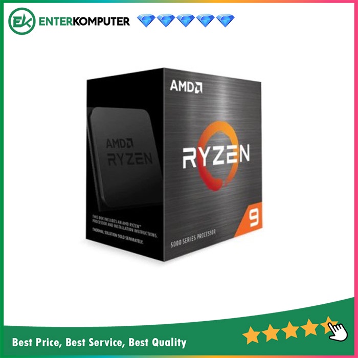 AMD Ryzen 9 5900X 3.7Ghz Up To 4.8Ghz Cache 64MB 105W AM4 [Box] - 12 Core - 100-100000061WOF