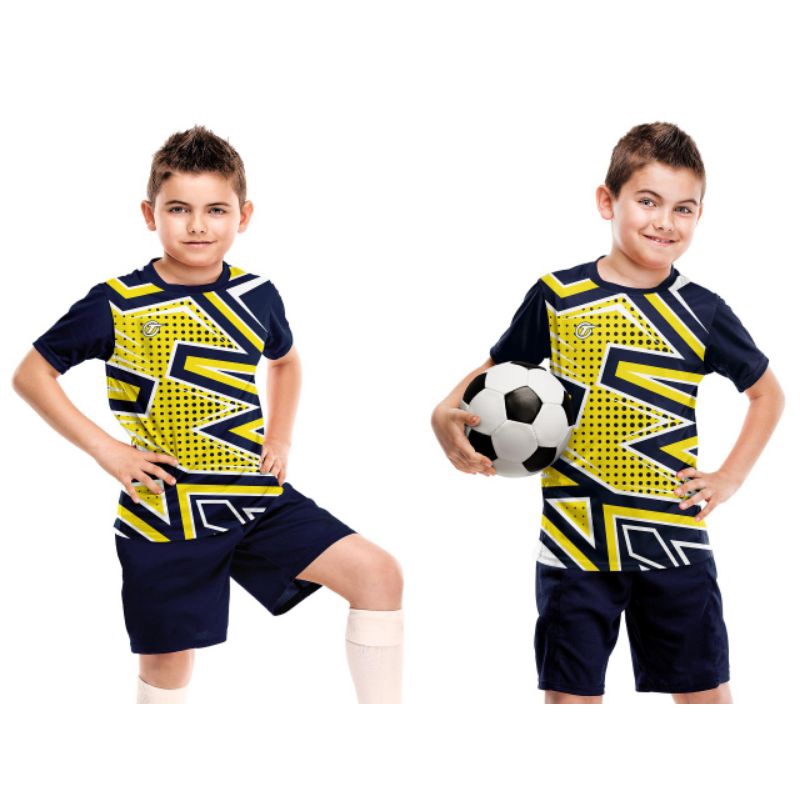 KAOS BOLA ANAK PAKE NAMA DAN NOMOR/JERSEY BOLA ANAK SABLON NAMA DAN NOMOR