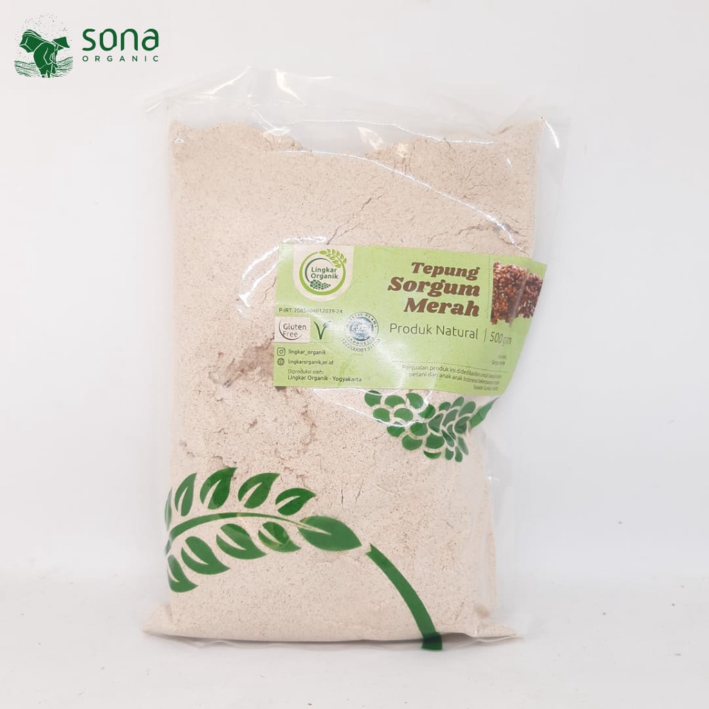 

Tepung Sorghum Merah 500gr - Lingkar Organik - Sorgum Flour
