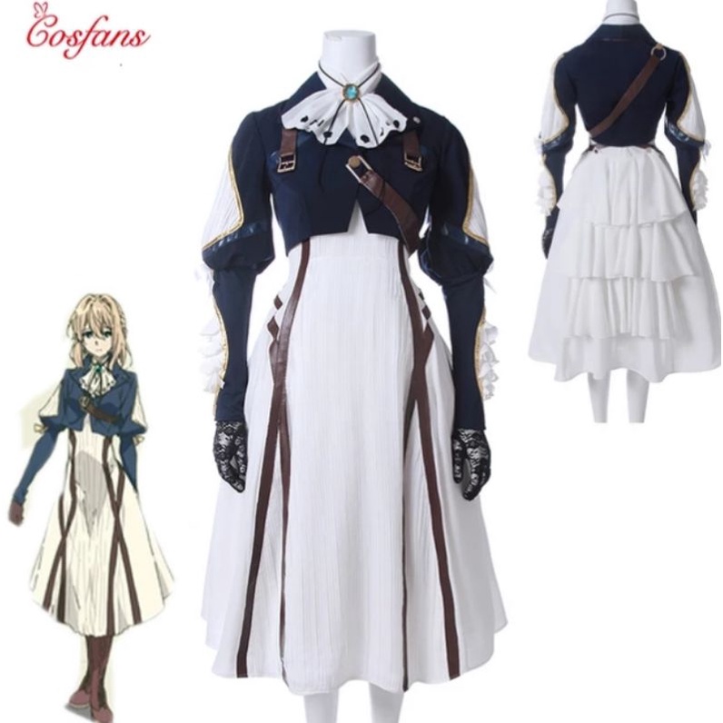 Kostum Cosplay Anime Violet Evergarden
