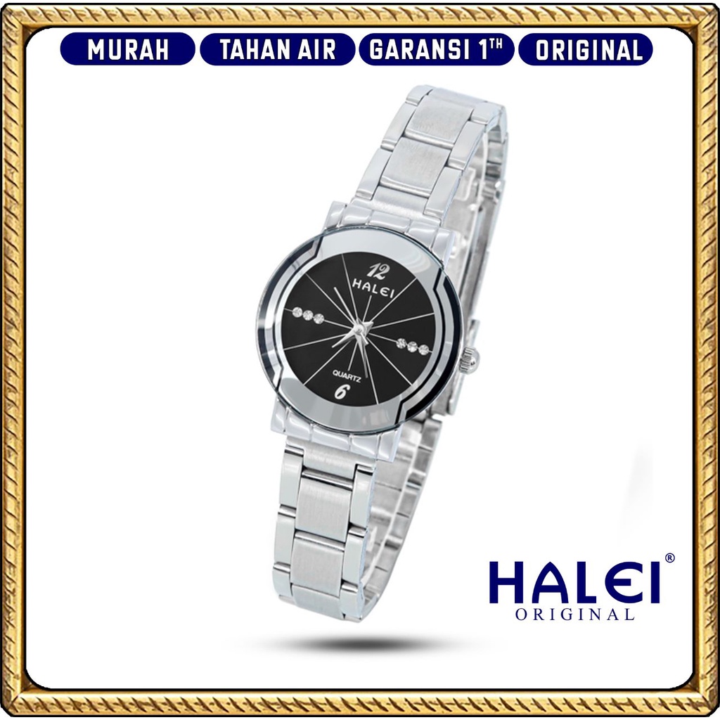 Premium (RRW) #Jam Tangan Halei ORI #Garansi 1 Tahun #Jam Tangan Rantai Wanita Bulat Keren Original