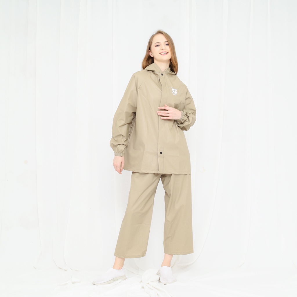 Jas Hujan Pria Wanita Bierly Anti Rembes Raincoat Mantel Mantol Tebal
