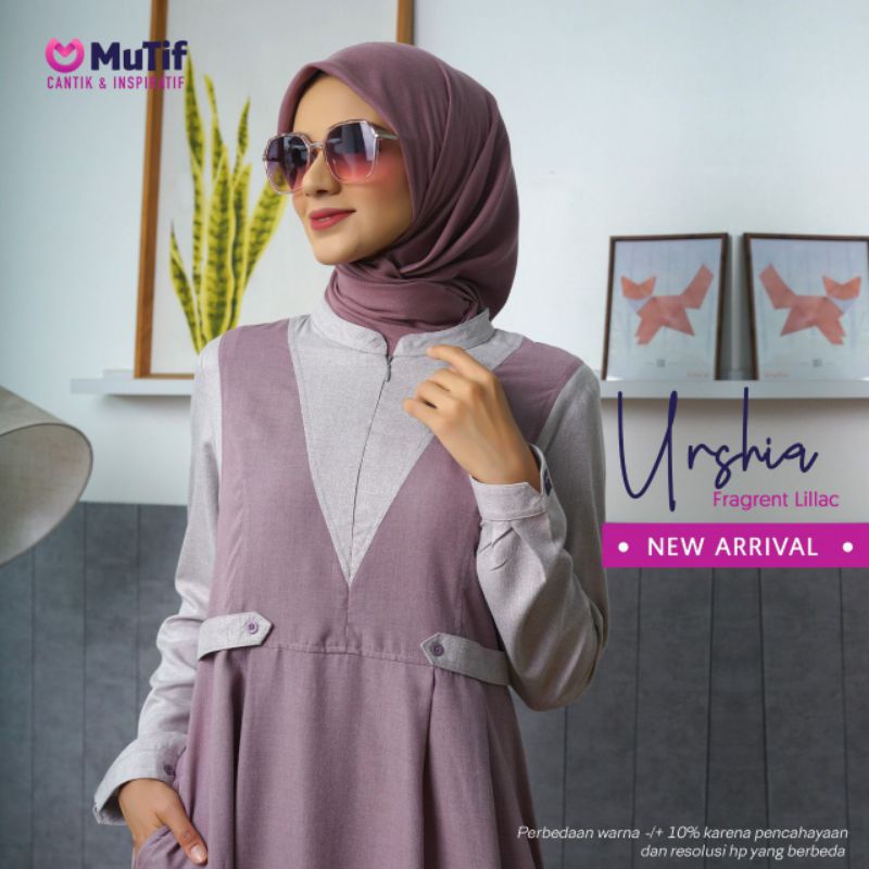 GAMIS MUTIF URSHIA FRAGRANT LILAC LILLAC URSIA