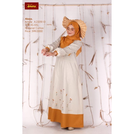 DANNIS Gamis Terbaru Artikel A220910 Free Masker Ory By Dannis