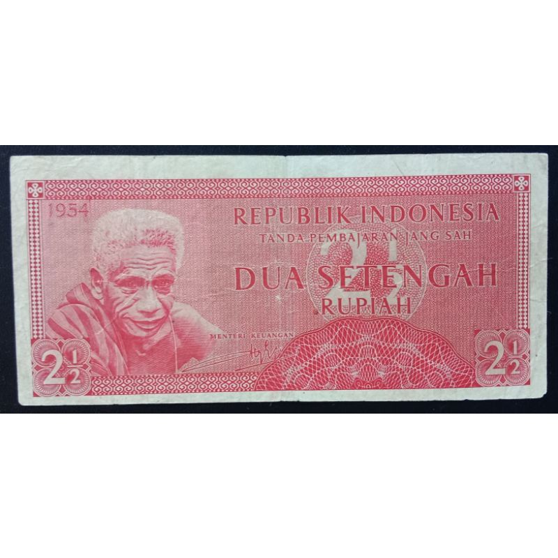 UANGKUNO 2.5 RUPIAH SUKUBANGSA THN 1954