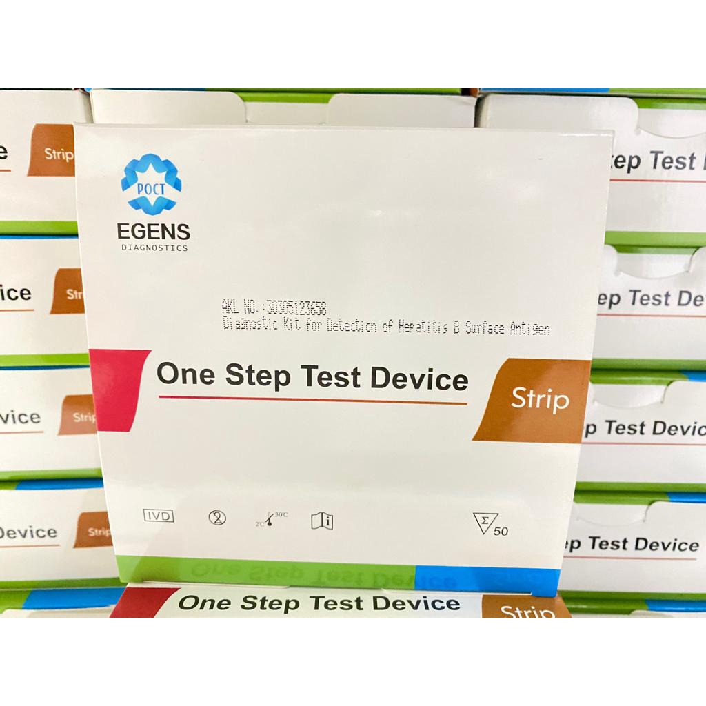 Rapid Test HBSAg strip Merek Egens Atau  Hepatitis B Surface Antigen Test Strip