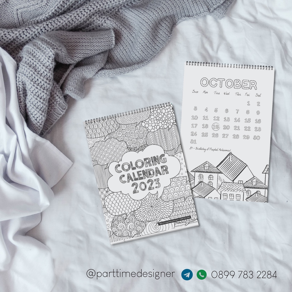 

Tedra Kalender 2023 - Coloring Calendar Mewarnai Lucu Aestetik