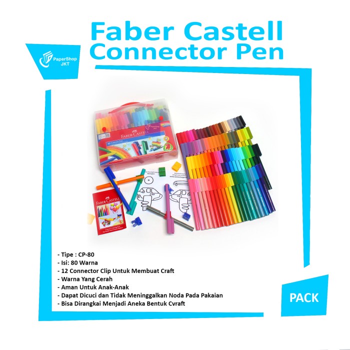 

FaberCastell - Connector Pen 80 - Pena warnai 80 Warna