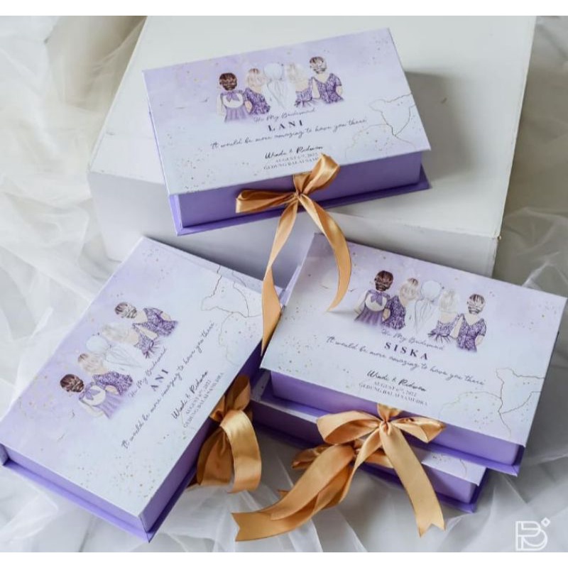 BRIDESMAID BOX / KOTAK BRIDESMAID / BOX BRIDESMAID